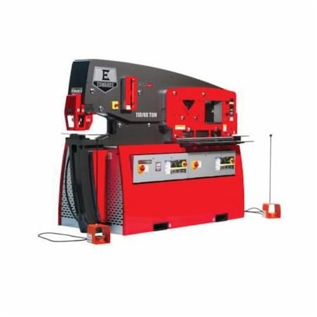 Edwards Ironworker, Dual Operator, Series Elite, 11065 Ton, 1734 In Throat Depth, 5 X 5 X 38 In Angle ELT11065-3P230